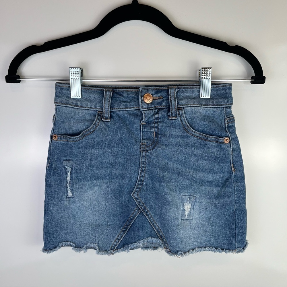 5 FOR $20 Justice Stylish Blue Denim Mini Skirt
